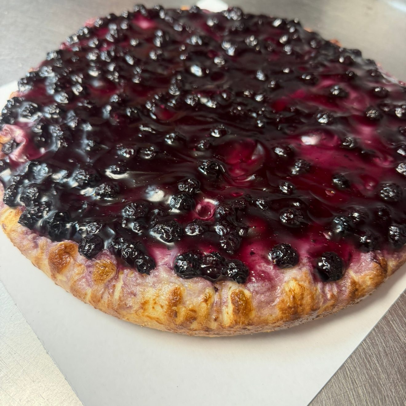 Blueberry Pie Dessert Pizza.