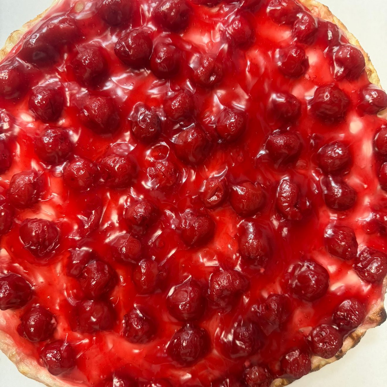 Cherry Pie Dessert Pizza.