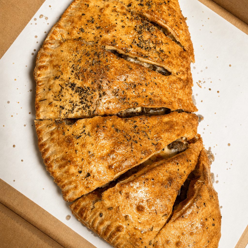 BBQ Chicken Calzone.