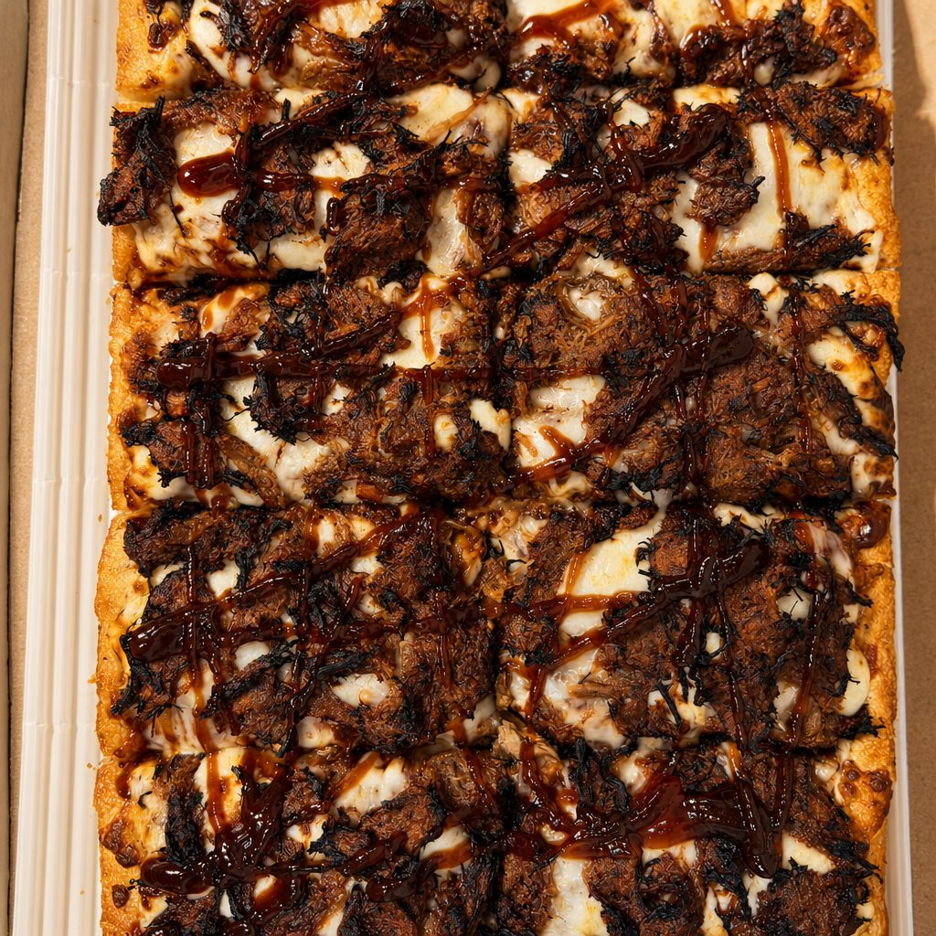 BBQ Beef Pizza.