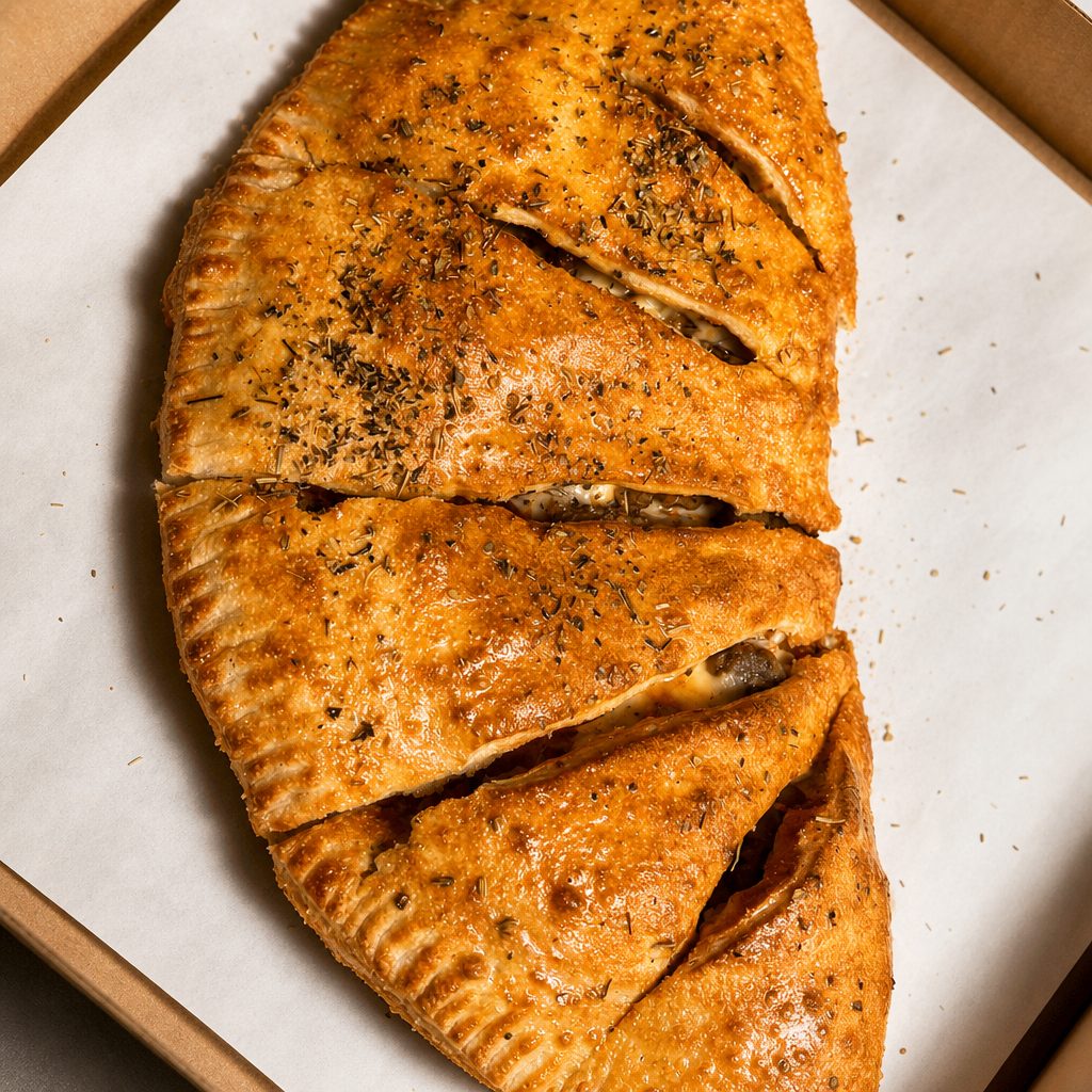 Chicken Parmesan Calzone.