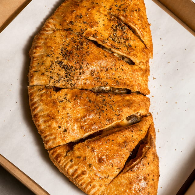 Chicken Parmesan Calzone.