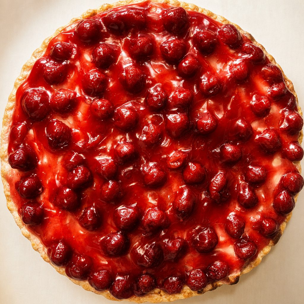 Cherry Pie Dessert Pizza.