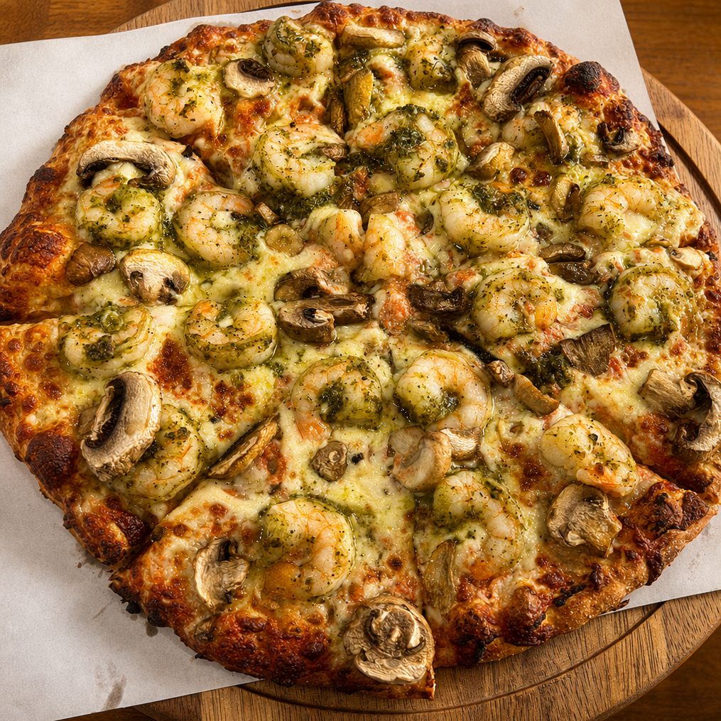 Shrimp Pizza.