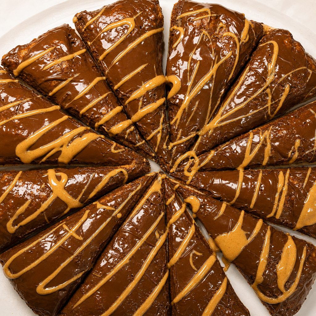 Nutella & Peanut Butter Dessert Pizza.