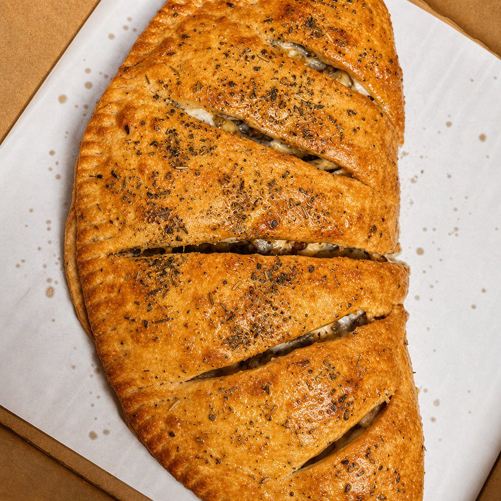 Spicy Buffalo Chicken Calzone.