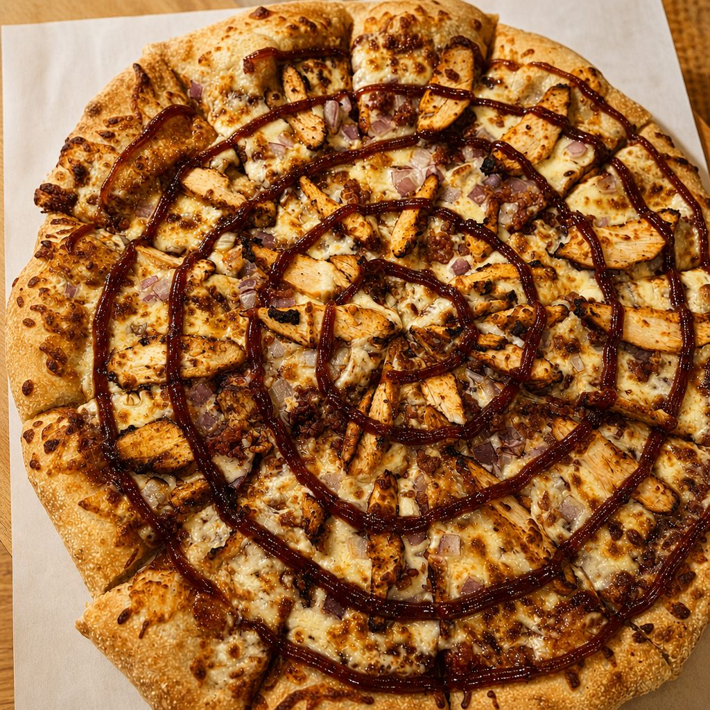 BBQ Chicken Pizza.