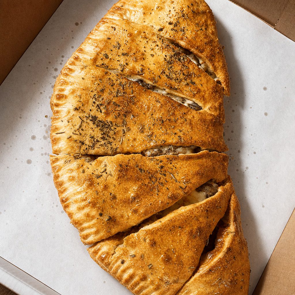 Chicken Cordon Bleu Calzone.