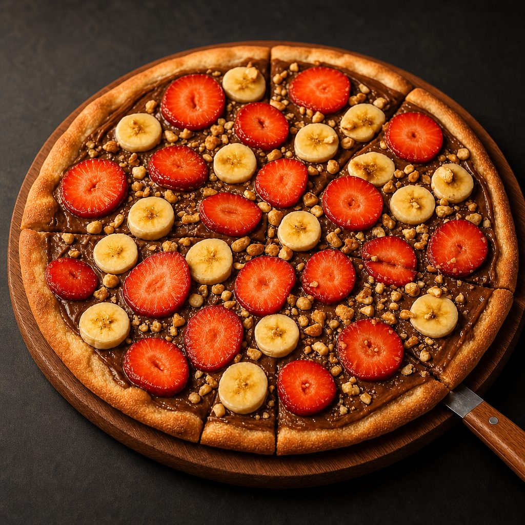 Nutella & Fruit Dessert Pizza.