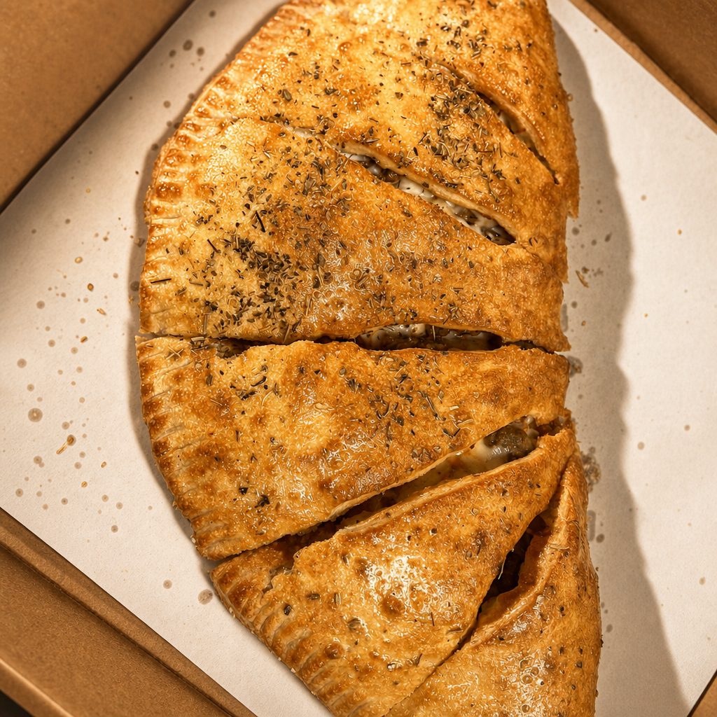Chicken Bacon Ranch Calzone.