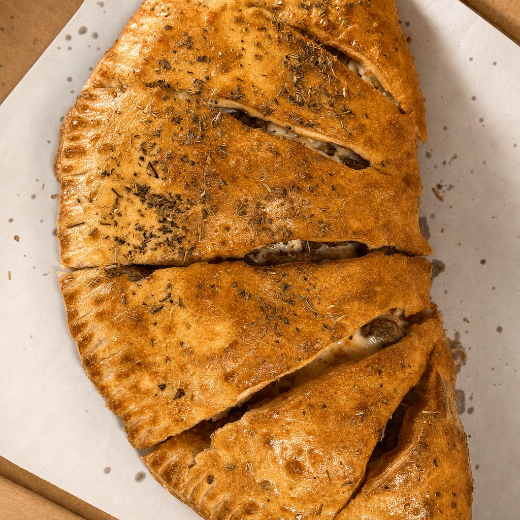 Turkey & Cheese Calzone.